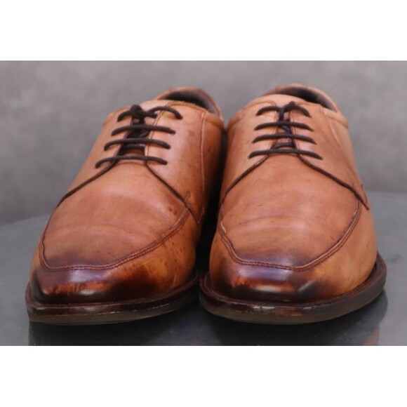ECCO Calcan Men\'s Derby Dress Shoes Size EU 45 US 11-11.5 Leather British Tan main image 5